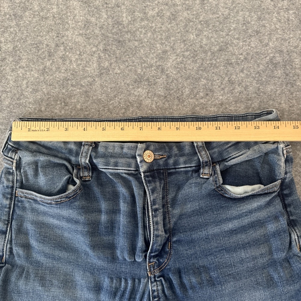American Eagle Women's Size 10 Curvy Hi Rise Jegging‎ Jeans Medium Wash - Picture 10 of 15